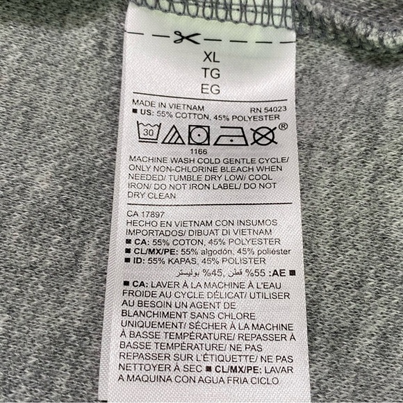 𝅺OLD Navy Heather grey long sleeve 1/4 zip shirt - Picture 8 of 9